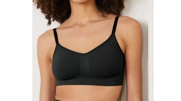 SKIMS Sculpting Seamless Bralette Black 2X/3X Wireless Adjustable Straps