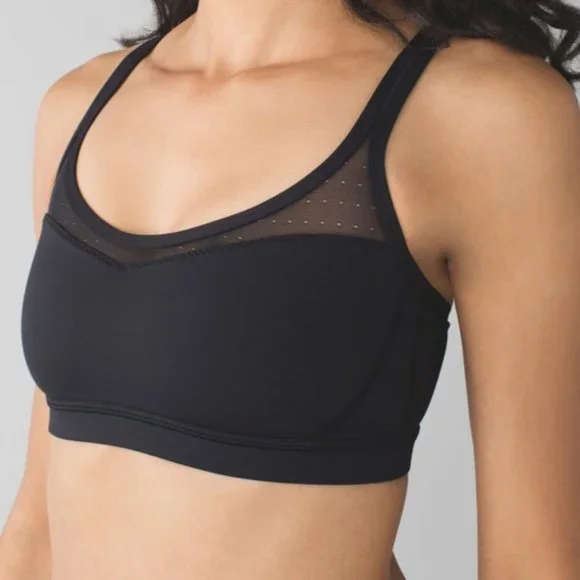 Lululemon LUXTREME Black Sweaty Endeavor Sports Bra 🌵8
