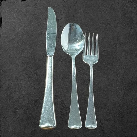 Oneida 1881 Rogers Flatware Set 3pc‎ Wyndham Stainless Knife Spoon Fork