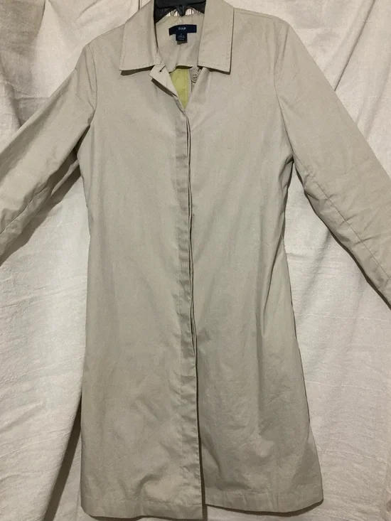 GAP Beige Lightweight Trench Coat All Weather Jacket