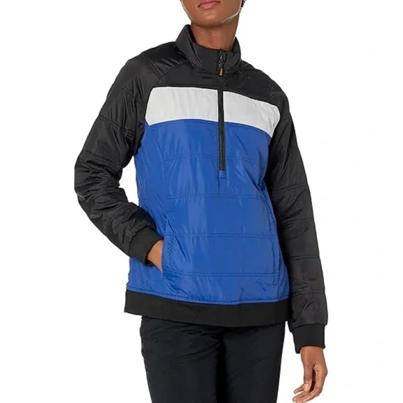 Cutter & Buck Ski Jacket, CBUK Women's Blue, Black, White Thaw Half Zip, XS, NWT