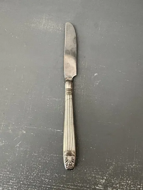 Harmony House Danish Queen Silverplate Dinner Knife Wallace Sears 1944