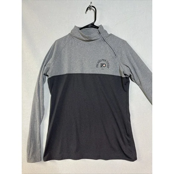 NHL Women's Philadelphia Flyers Pullover Jacket Gray, Large 12/14