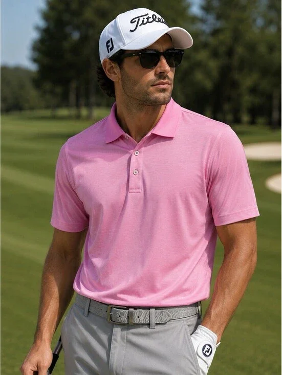 Polo Golf Ralp Lauren 100% Pima Cotton Polo Pink Size XXL