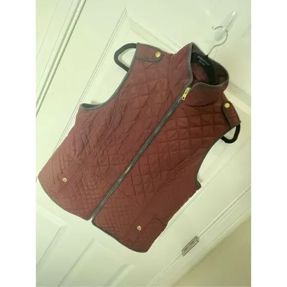Talbots women’s burgundy vest size medium