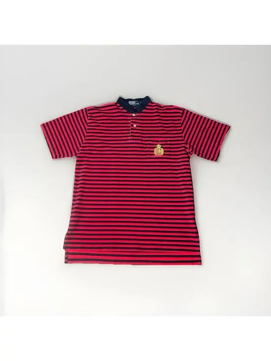 Vintage Crest Polo Ralph Lauren Men’s Large  Classic Fit Soft Cotton Pony USA