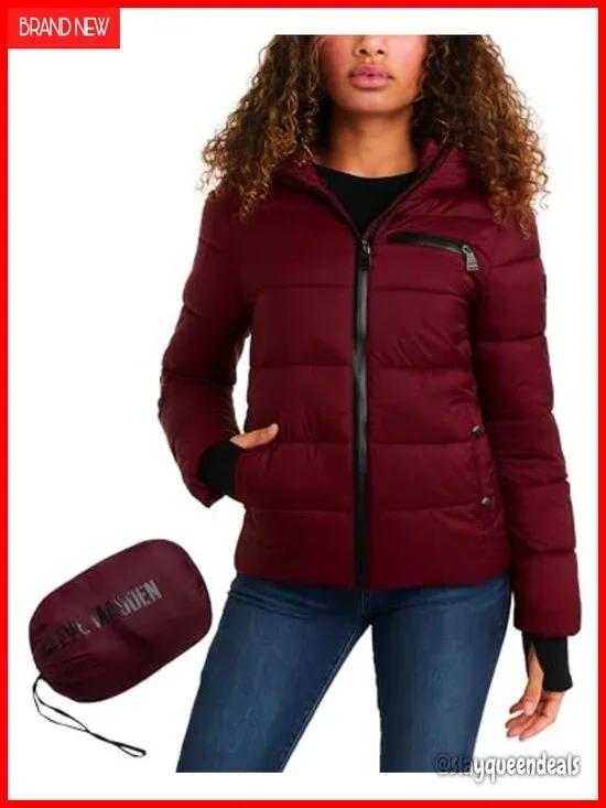 Women's Packable Puffer Jacket Full-Zip Insulated Winter Coat Lightweight Wind