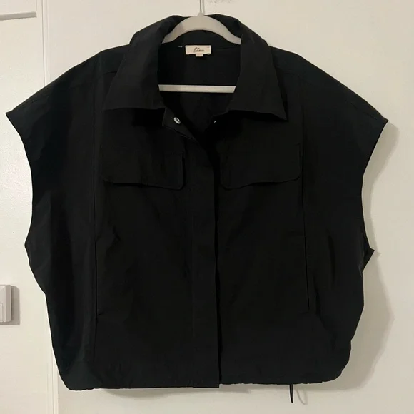 Elan Black Women's Vest Jacket size L (Q110)