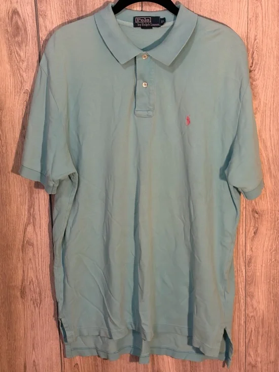 Polo by Ralph Lauren Men's Mint Green Polo XL Shirt