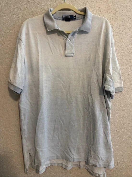 Polo by Ralph Lauren Washed Light Blue Men’s Classic Polo Shirt