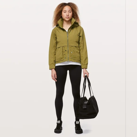 Lululemon Graced With Lace Hooded Jacket Size 4