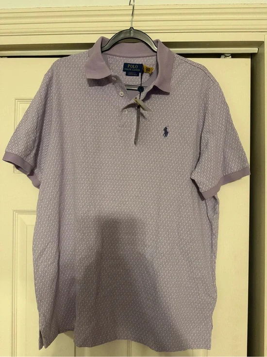 Ralph Lauren Light Lavender Polo with Embroidered Pony