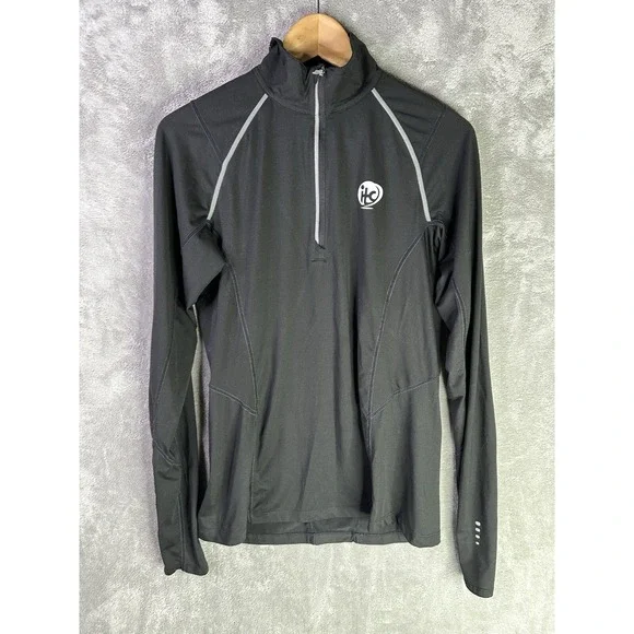 Ogio Endurance Jacket Womens Medium‎ Black Quarter Zip Long Sleeve Athleisure