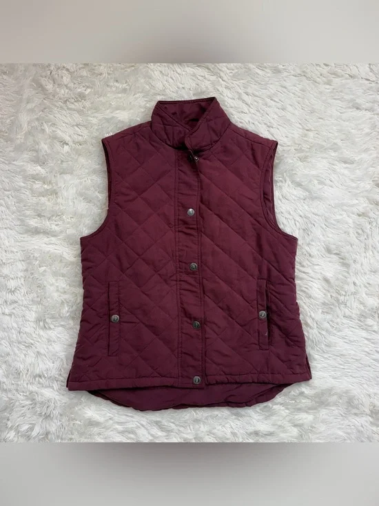 Women’s Large Burgundy Dover Horseback Riding Vest. Good Condition.