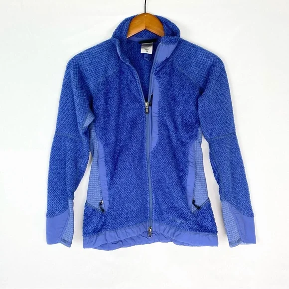 Patagonia Fleece Polar Tech Zip Jacket Pockets Blue‎ Size XS