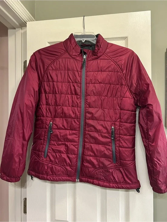 L.L. Bean Women's Burgundy Quilted Puffer Jacket