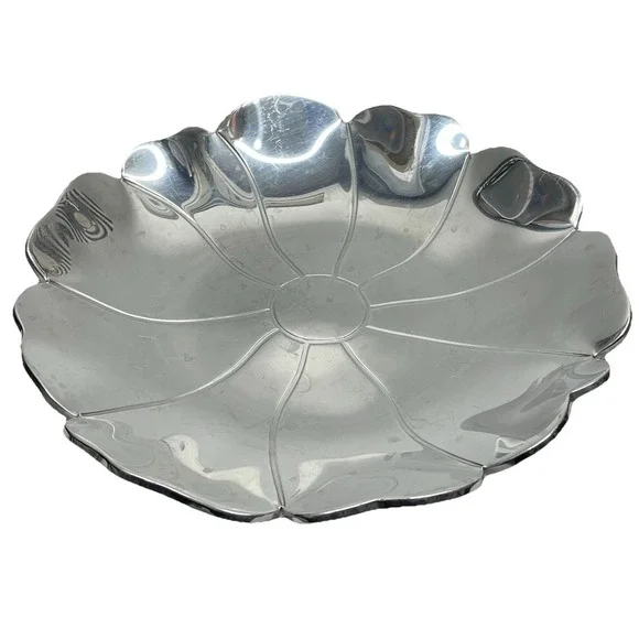 Cuisinart by Towle‎ Flower Blossom Serving Tray Platter Bowl Cast Aluminum 11.5