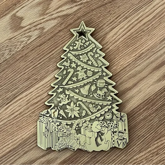 Virginia Metalcrafters Brass Third Christmas‎ Trivet 1997 Christmas Tree