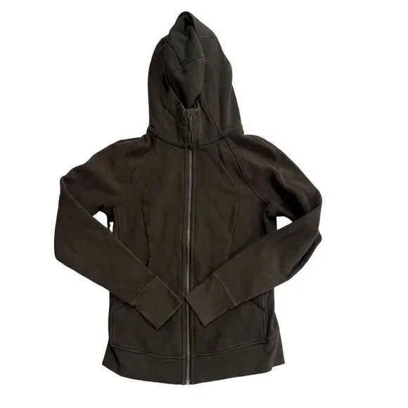 Women’s Olive Green Hoodie Jacket Lululemon size 8