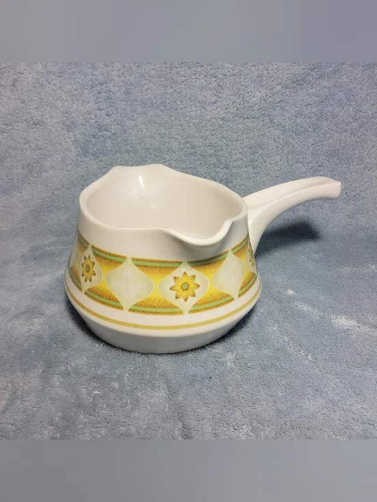 Vintage 1970's Noritake Progression Sunglow 9042 China Gravy Boat Sauce Pitcher