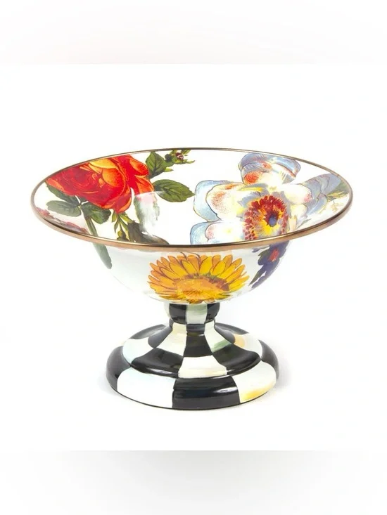 Mackenzie Childs Flower Market Small Compote