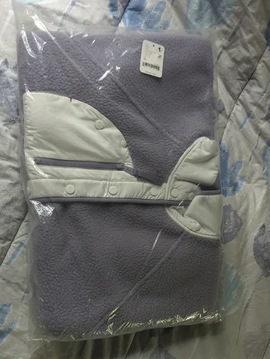 FP Movement by Free People Lavender Teddy Jacket with White Accents