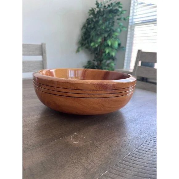 Pinetop Bowls Linda Staehe Alligator Juniper Wood Bowl 11” Southwestern Decor