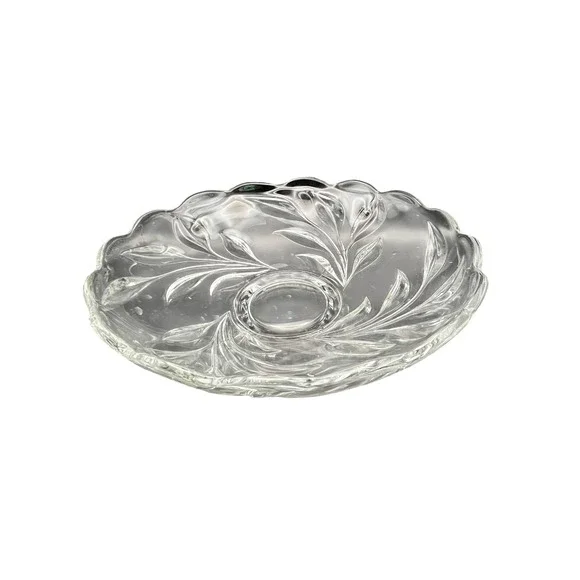 Indiana Glass Willow Clear Bowl Pedestal Centerpiece Serving‎ Display Dish Decor