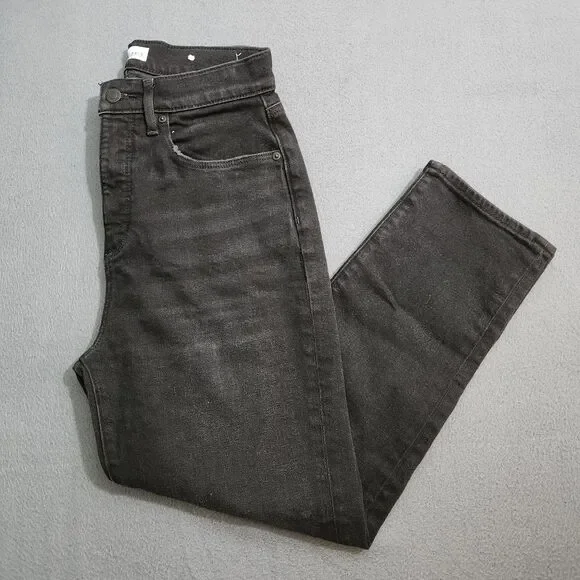 LOFT Jeans Women 28/6P Black High Rise The Slim Ankle