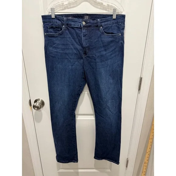 NYDJ Womens Slim Bootcut Jeans Lift Tuck Technology Dark Blue Marvelous Size 16P