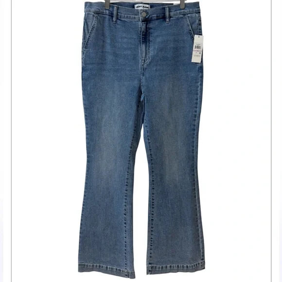 DKNY Women’s Flare Jeans in Medium Blue Wash