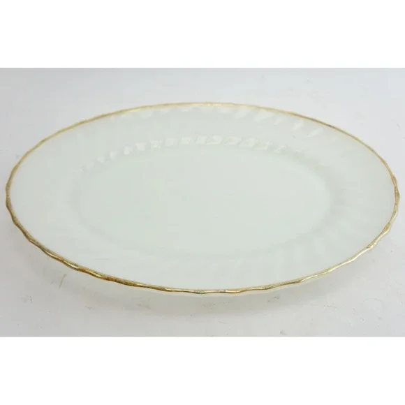 Anchor Hocking Suburbia Golden Shell Oval Platter‎ 13