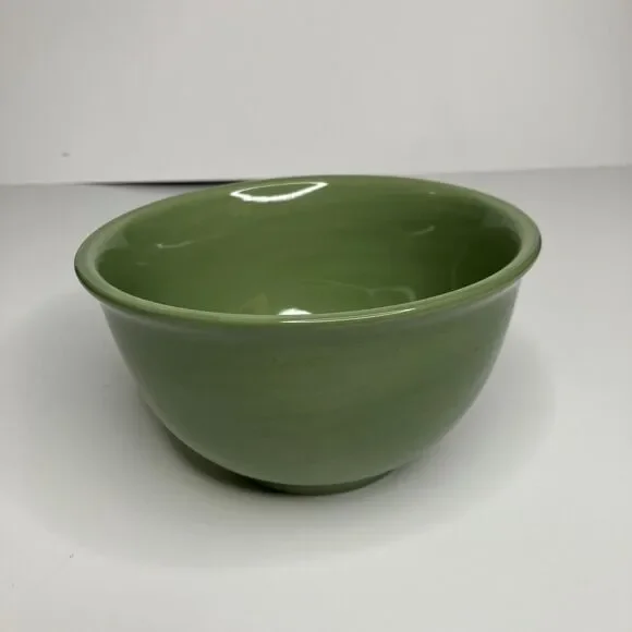 Pottery Barn 6” Green Soup/Cereal Bowl
