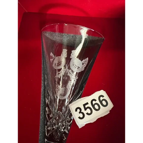 WATERFORD CRYSTAL 12 DAYS OF CHRISTMAS champagne 2006 three french hens yr two