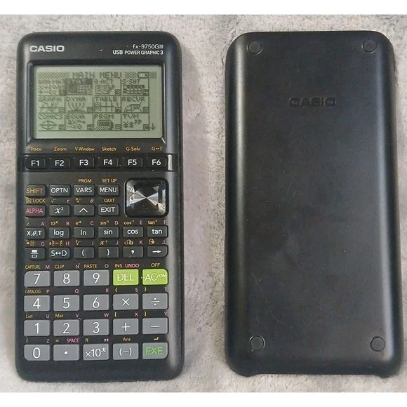 CASIO fx-9750GIII Graphing Calculator‎ /Case Black USB Power Graphic 3 Working