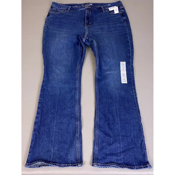 Old Navy Jeans Women's Size 18 Extra High-Rise Flare Dark Wash Blue New NWT