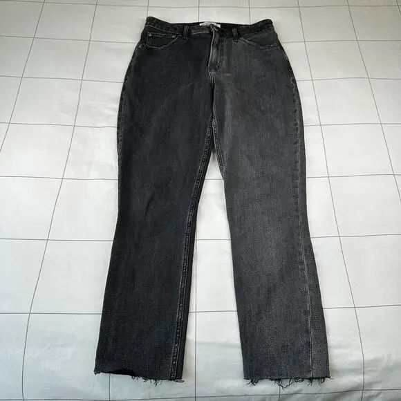 Abercrombie & Fitch Jeans Womens 28 Long Black Two Tone Skinny High Rise Curve