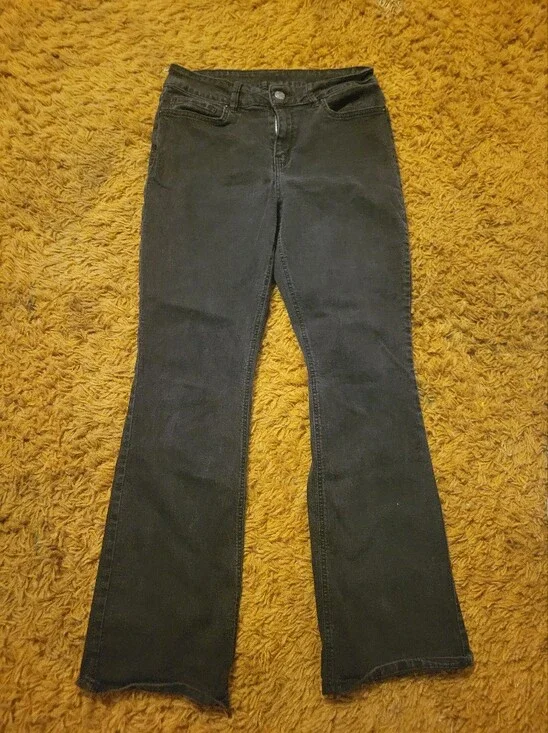 Women's Black Flare Jeans - Stretch Wide Leg