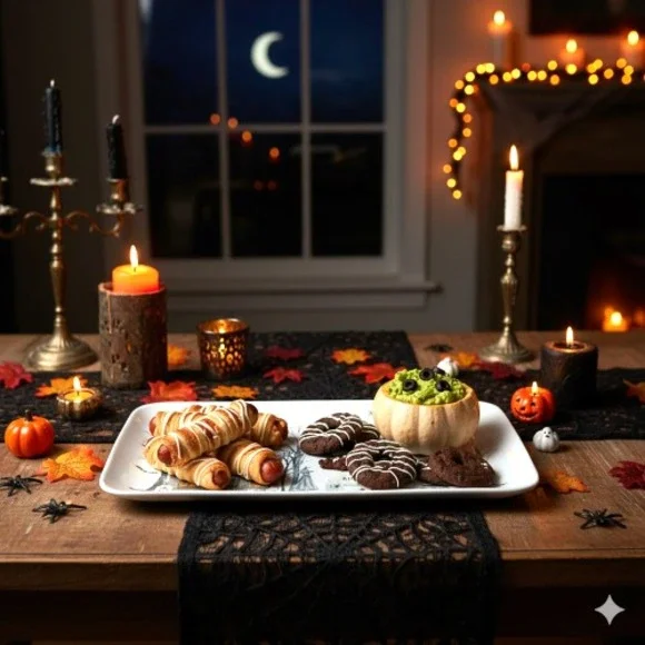 Potter's Studio‎ Halloween Haunted House Ceramic Serving Tray – 14