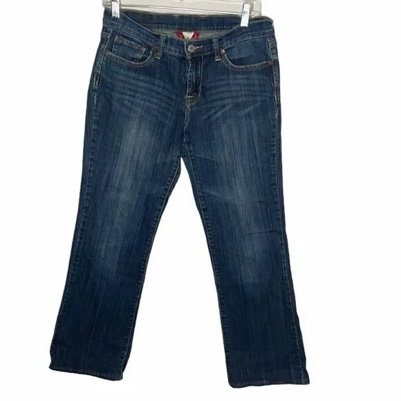 Lucky Brand Sweet N Low Dark Wash Boot Cut Jeans.