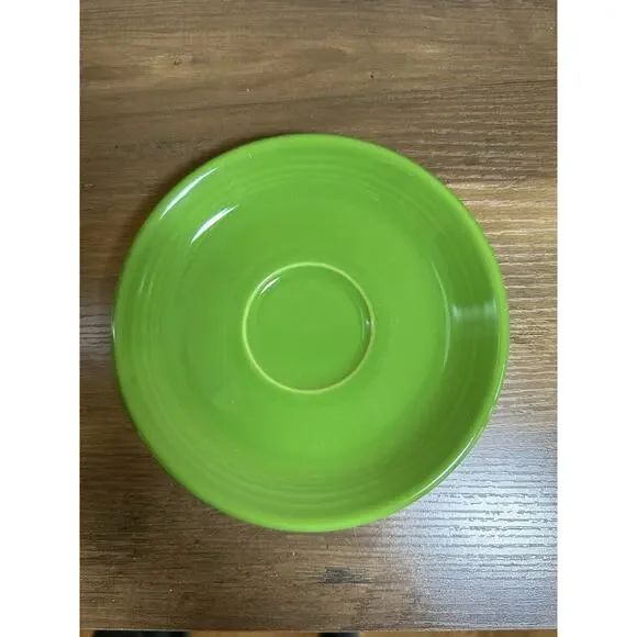 Homer Laughlin‎ Fiesta Saucer Shamrock Green Lead Free Dishware