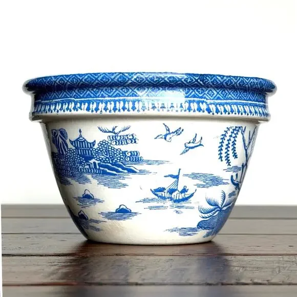 Vintage Maling Blue Willow Bowl – Vintage English Chinoiserie Transferware