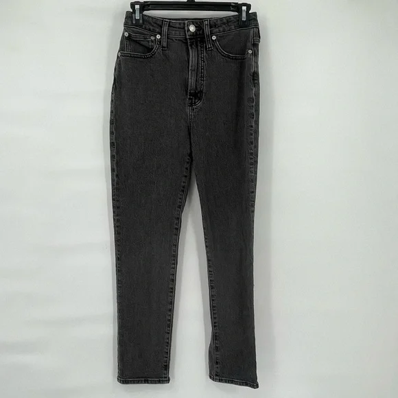 Madewell curvy perfect vintage jean faded black jeans