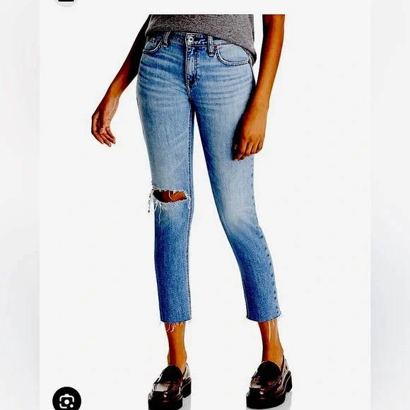Rag & Bone Cate Ankle Skinny Frayed Jeans Size 26​
