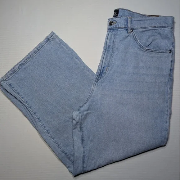 BDG Urban Outfitters High & Wide Jeans Size 32 Light Wash Wide Leg‎ High Rise
