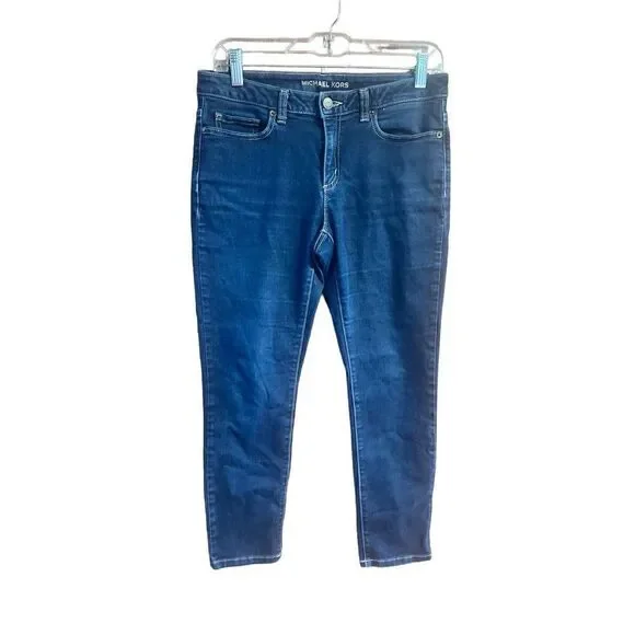 Michael Kors Womans Izzy Cropped Skinny Jeans Sz 4