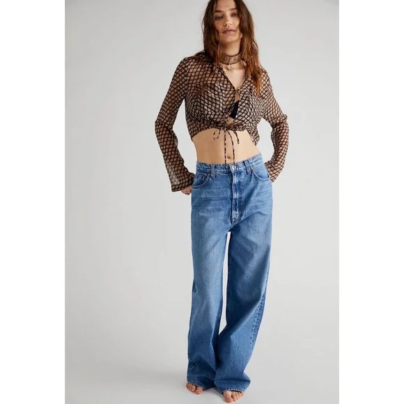 Snacks! by MOTHER The Yummy Puddle Jeans‎ In Delicious Memories Wash Size 31