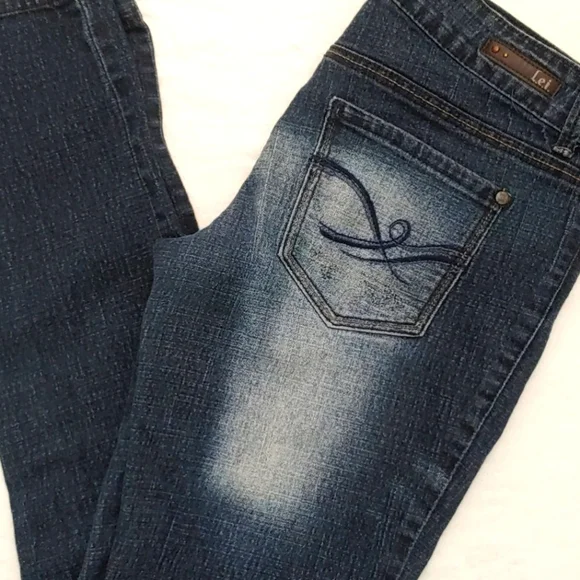 L.e.i. Ashley Junior's Size 7 Lowrise Skinny Jeans