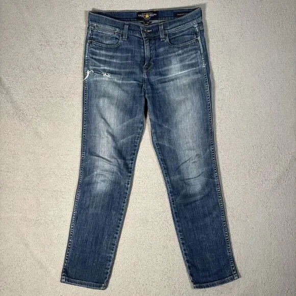 Lucky Brand Jeans Women’s Size 6/28 Charlotte Rail Mid Rise Skinny Blue Denim‎