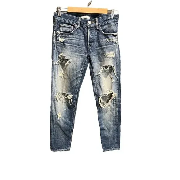 Moussy Howa Medium Wash Distressed Skinny Women's Jeans‎ Size 25